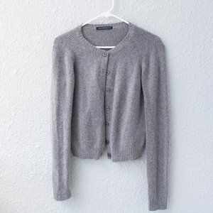 Brandy Melville Gray Wool Cardigan